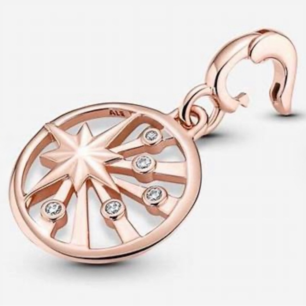 NWT Pandora Rose Gold Rays of Life Medallion Charm